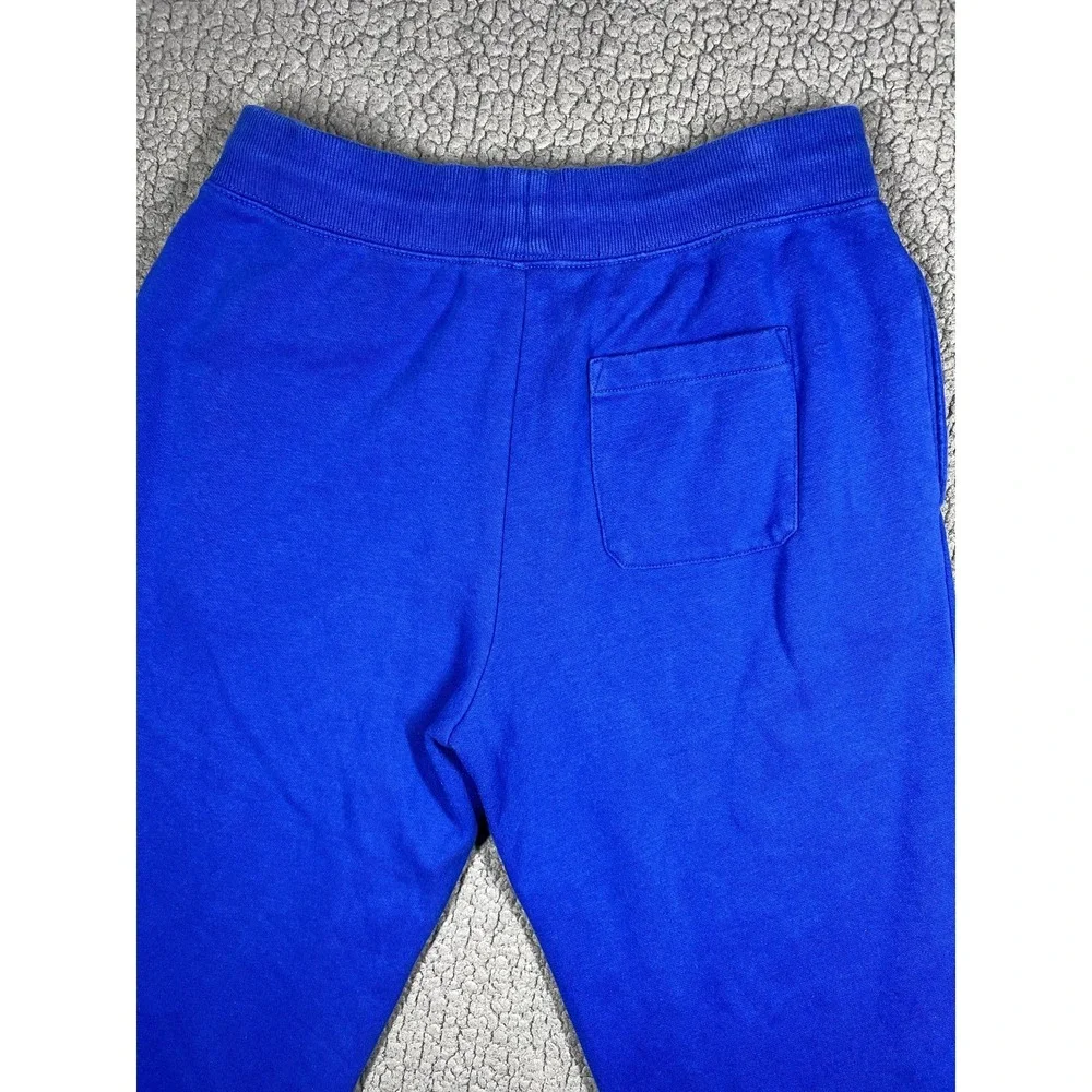 Polo Ralph Lauren Boys Royal Blue Fleece Joggers Sweatpants Graphic Logo L 14-16